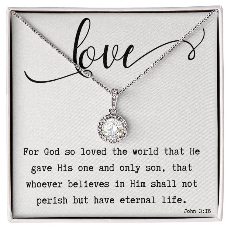 God's Love Scripture Eternal Hope Necklace
