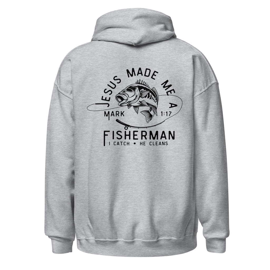 Fisher Man Grey Hoodie  | MAD apparel