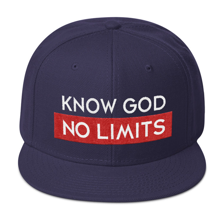 Christian Cap Blue/Red Know God Snapback