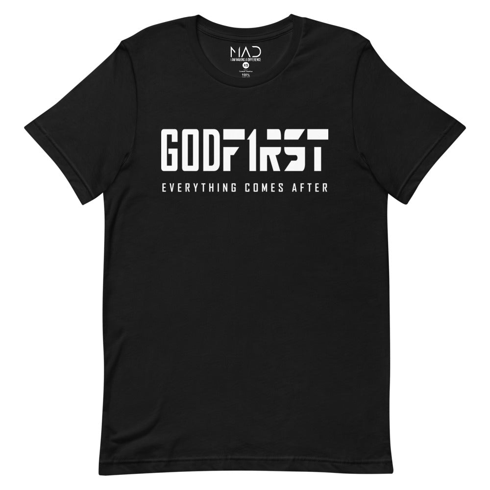MAD Apparel God First T-shirt Black