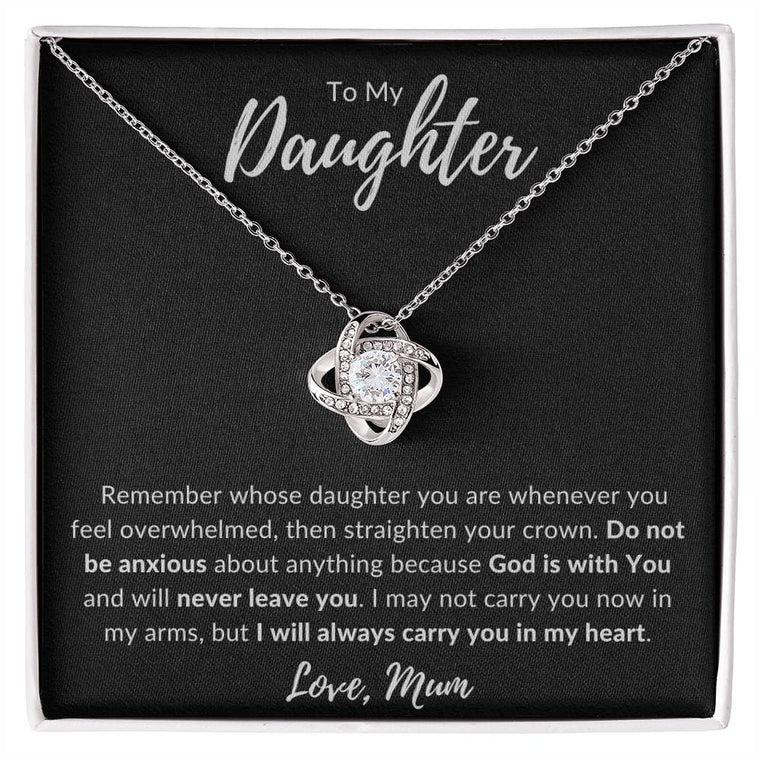 God is with you Love Knot Necklace