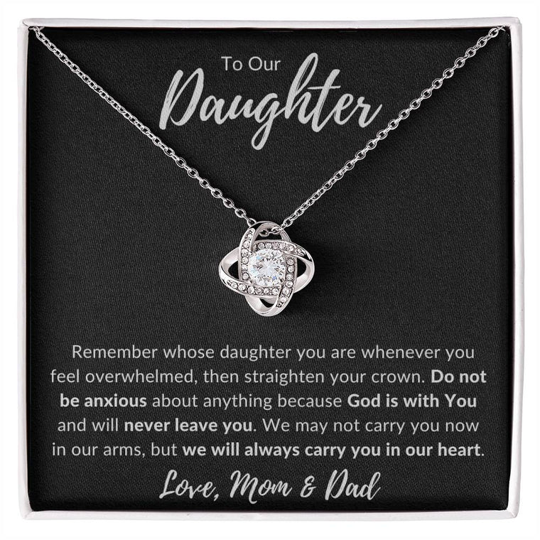 God is with you Love Knot Necklace