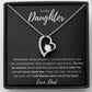 God is with you Heart Necklace