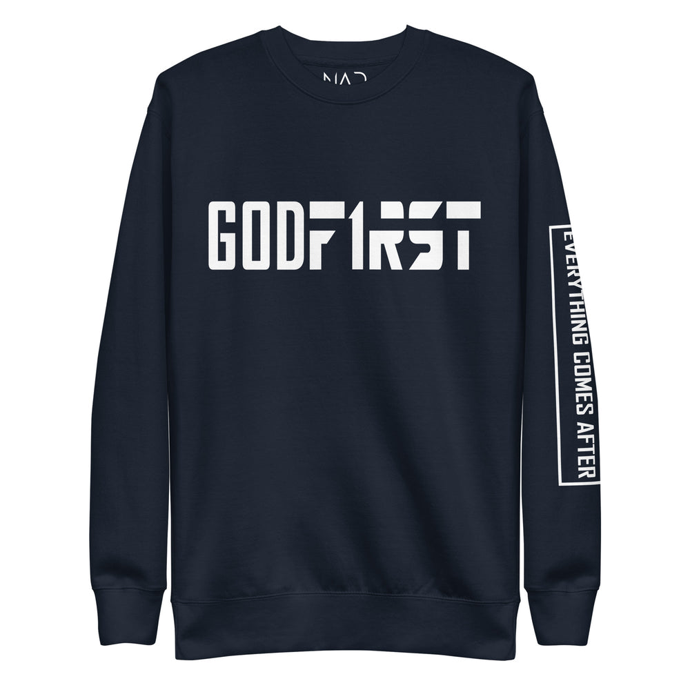 
                  
                    M.A.D Apparel Ltd God First Faith Premium Sweatshirt
                  
                