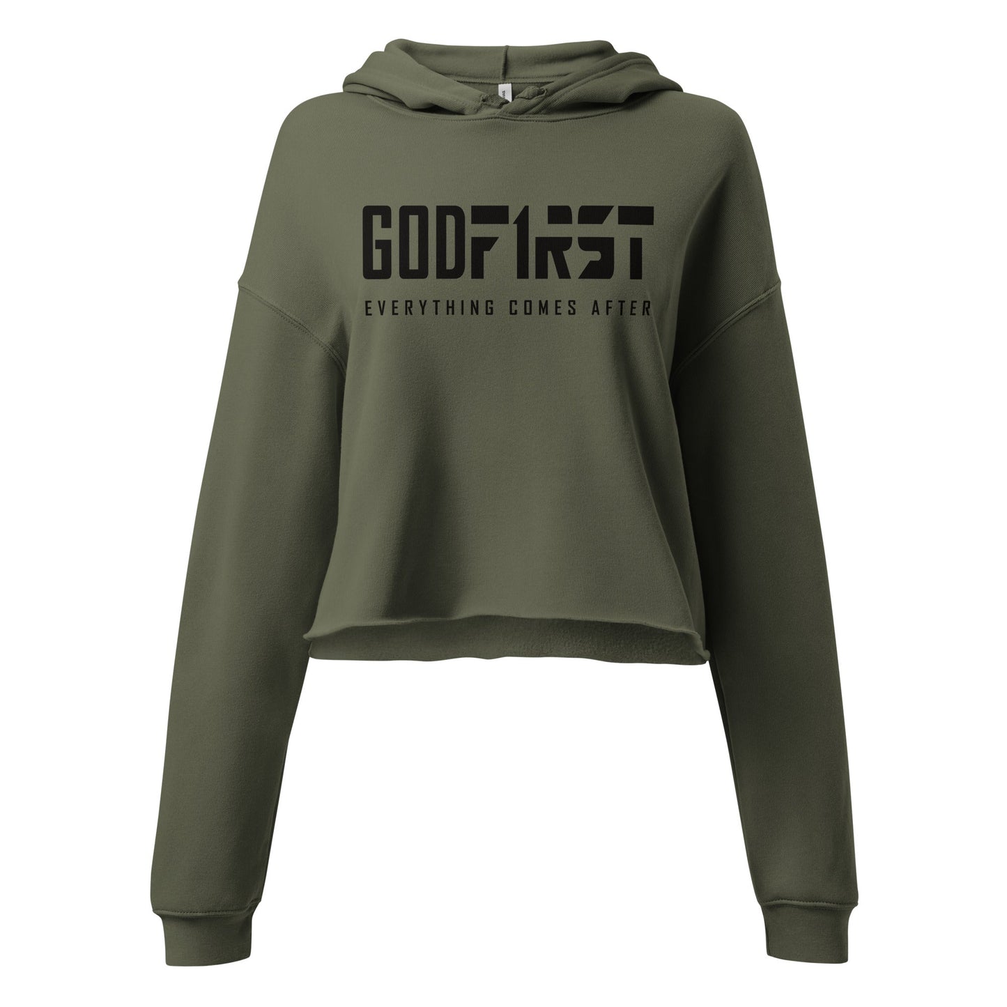 M.A.D Apparel Ltd Hoodies God First Cropped Faith Hoodie