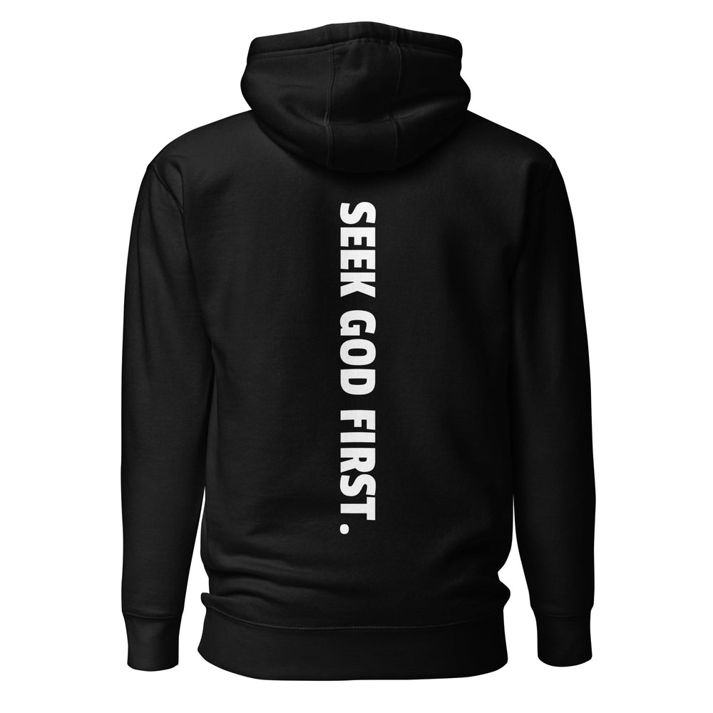 
                      
                        M.A.D Apparel Ltd Hoodies Seek God First Script Faith Hoodie
                      
                    