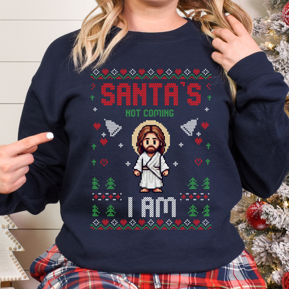 
                  
                    M.A.D Apparel Ltd Sweatshirts Santa's Not Coming I Am Christmas Jumper Premium Sweatshirt
                  
                