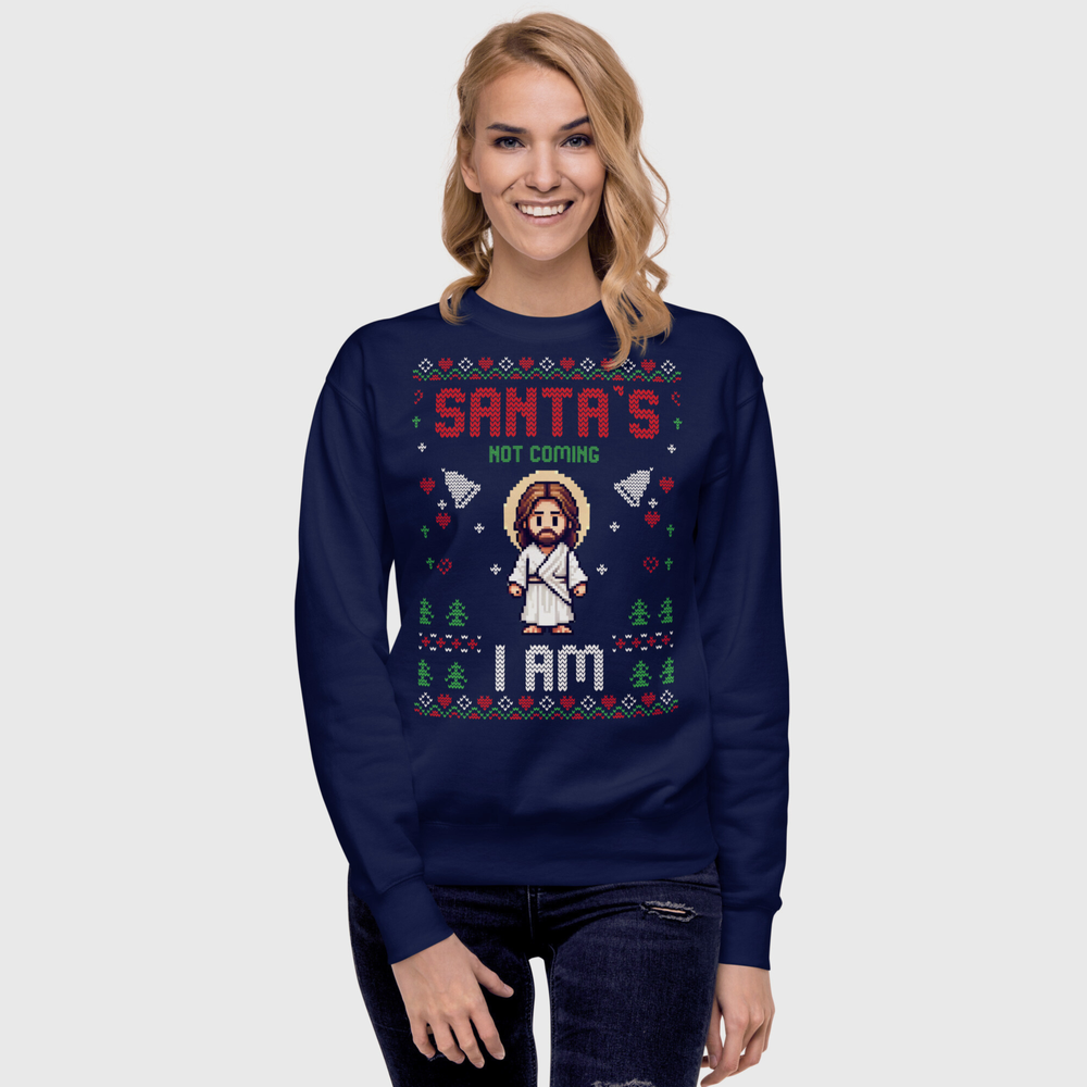 M.A.D Apparel Ltd Sweatshirts Santa's Not Coming I Am Christmas Jumper Premium Sweatshirt