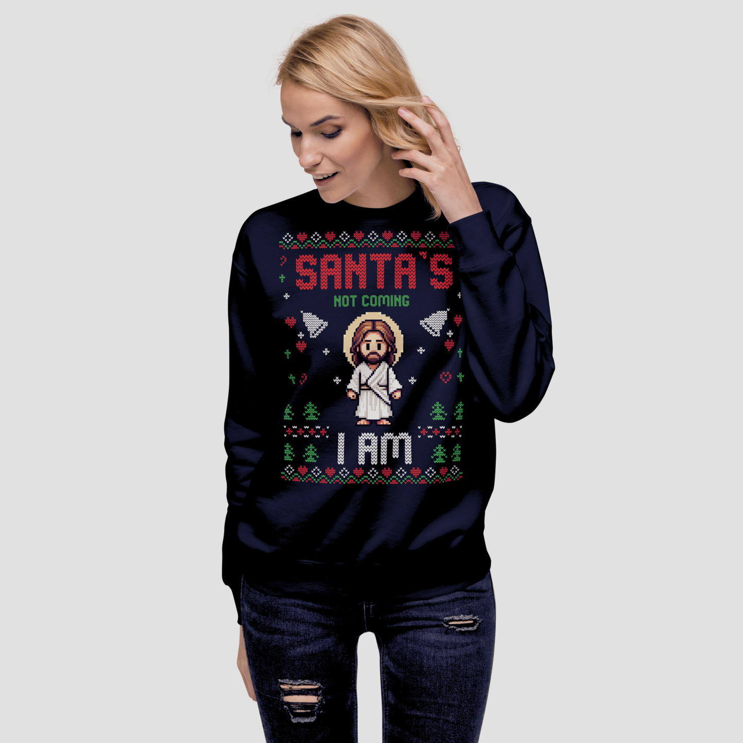 M.A.D Apparel Ltd Sweatshirts Santa's Not Coming I Am Christmas Jumper Premium Sweatshirt