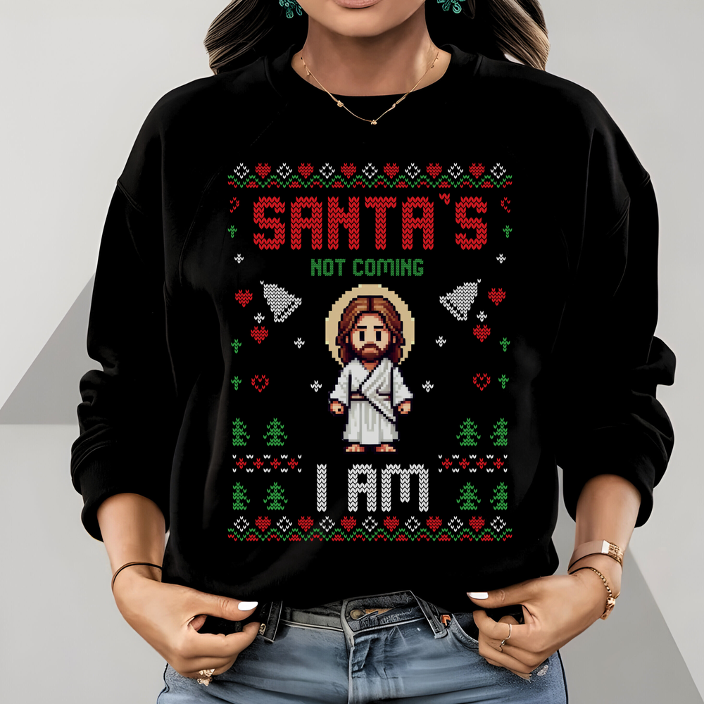 
                  
                    M.A.D Apparel Ltd Sweatshirts Santa's Not Coming I Am Christmas Jumper Premium Sweatshirt
                  
                