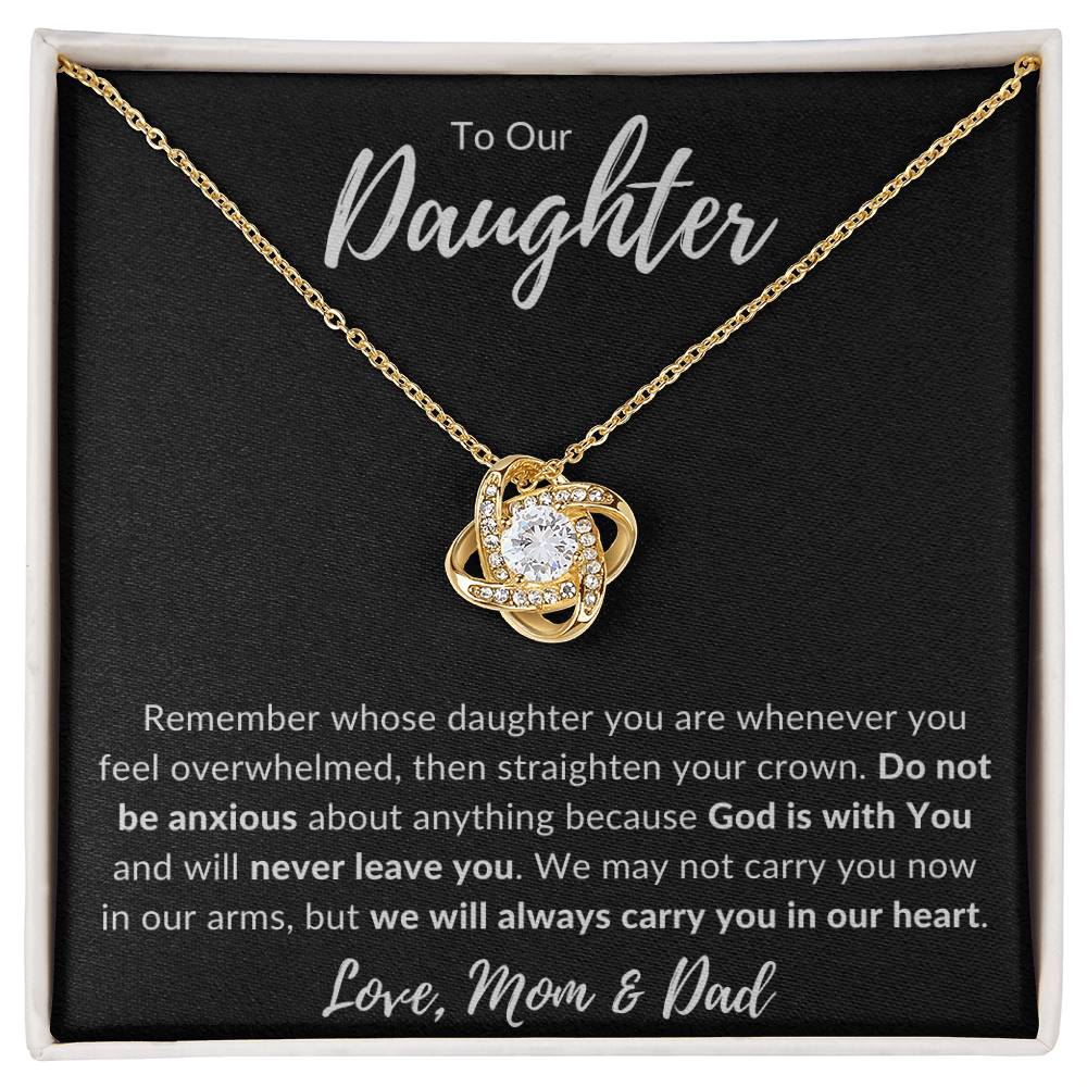 
                  
                    ShineOn Fulfillment Jewelry God is with you Love Knot Necklace
                  
                