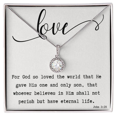 ShineOn Fulfillment Jewelry God's Love Scripture Eternal Hope Necklace