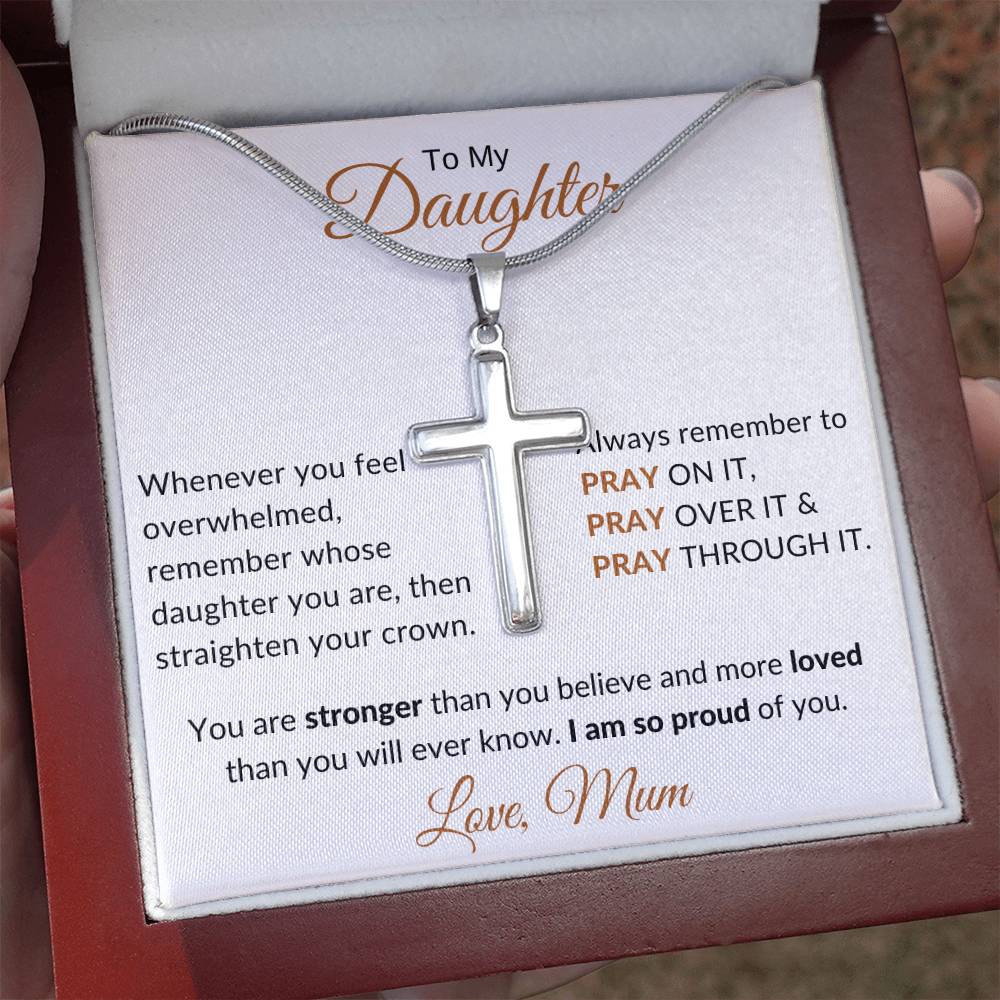 
                  
                    ShineOn Fulfillment Jewelry To My Daughter Faith Cross Necklace
                  
                