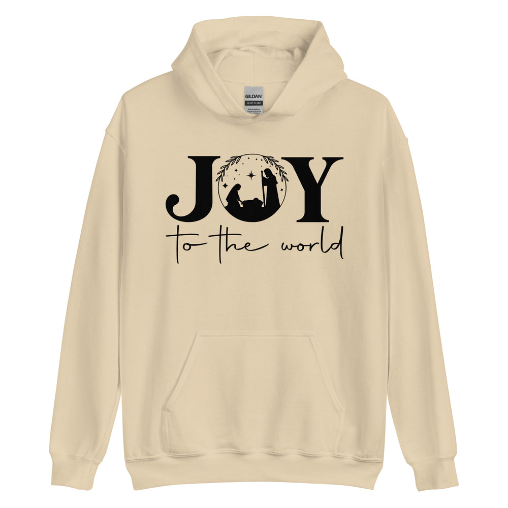 Joy to the world beige Hoodie | MAD Apparel