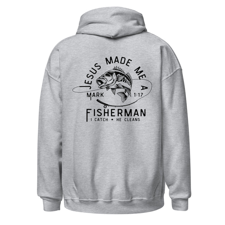 Fisher Man White Hoodie  | MAD apparel