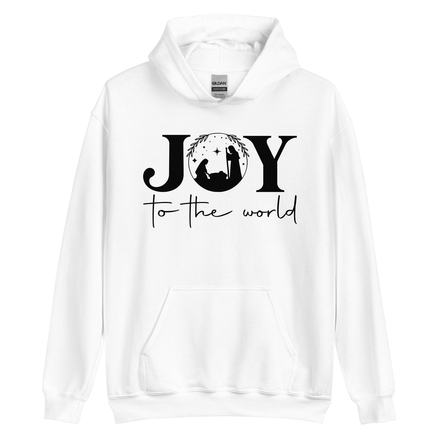 Joy to the world whiteHoodie | MAD Apparel
