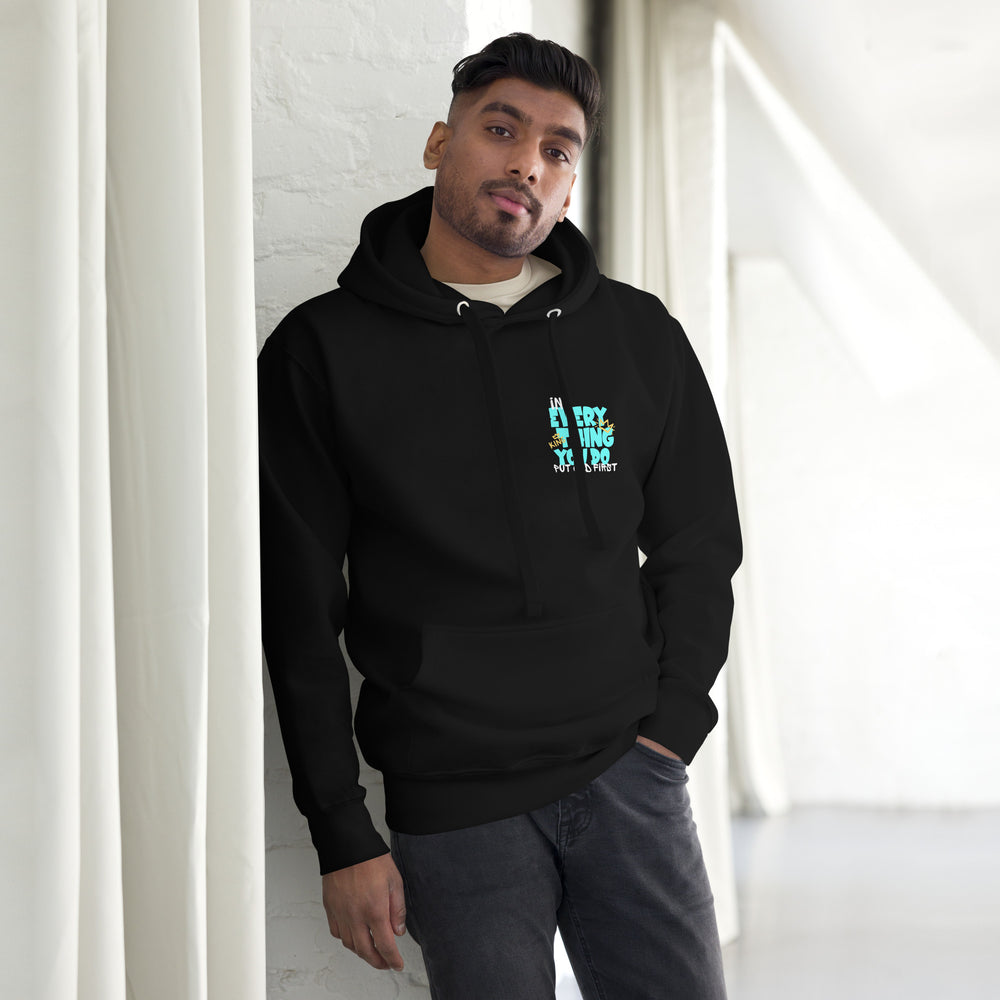 
                      
                        Put God First Black Hoodie | MAD Apparel
                      
                    