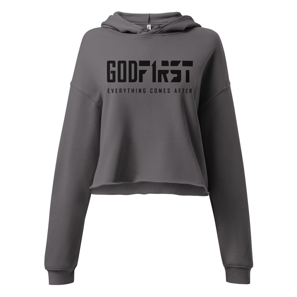 
                      
                        God First Cropped Hoodie
                      
                    