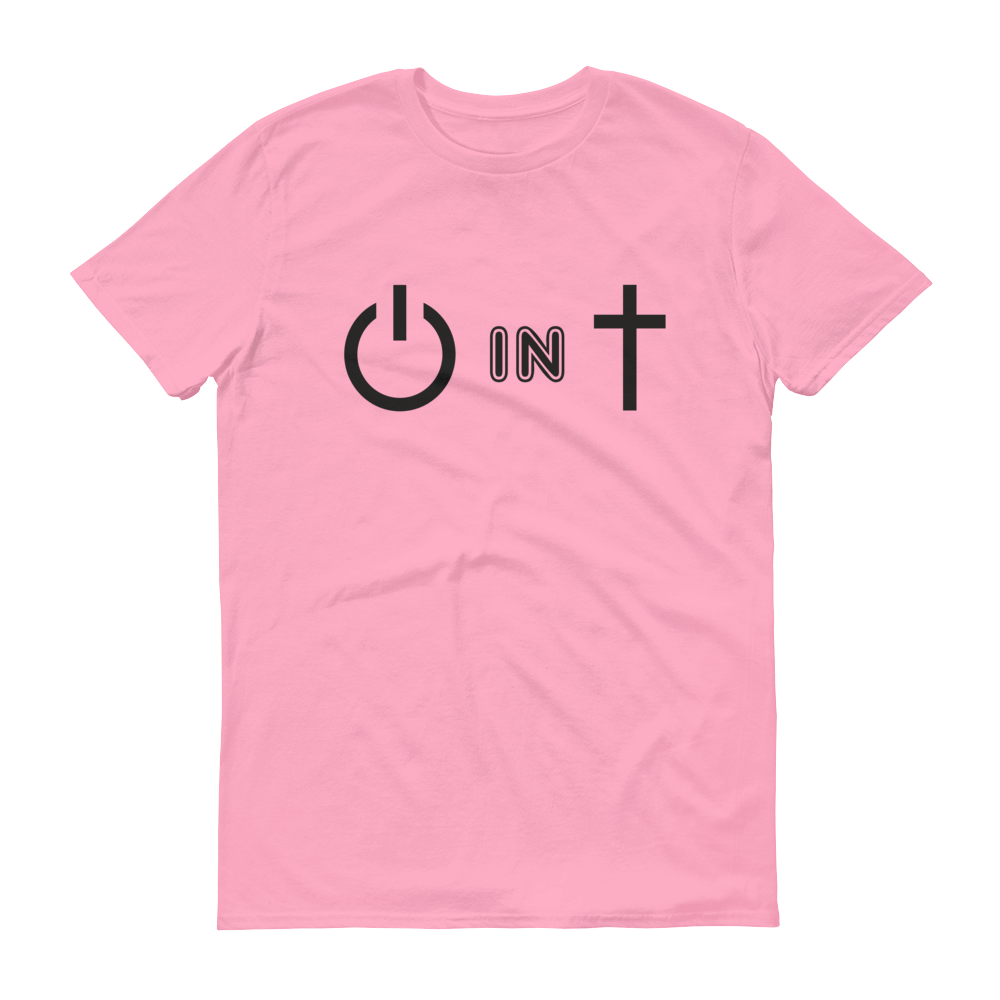 Christian Tees Pink Power In Christ Design Tee