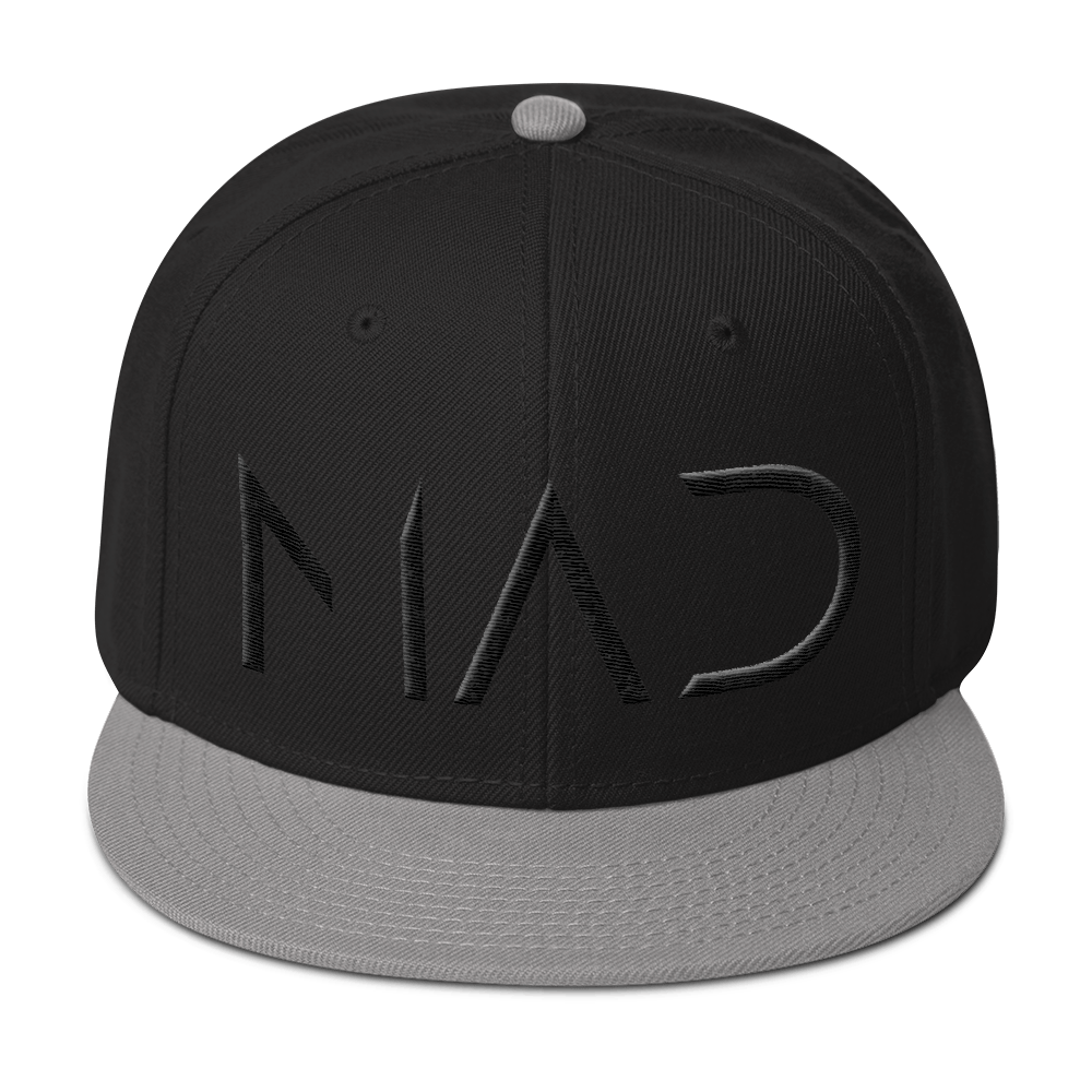 Christian Caps Black/Grey Making a Difference Snapback With Black Lettering