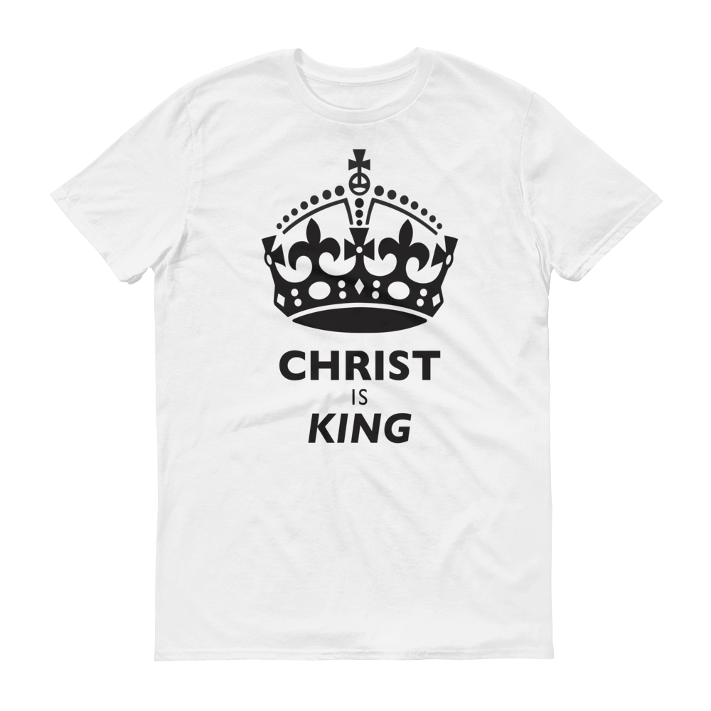 White Christ is King Design Tee