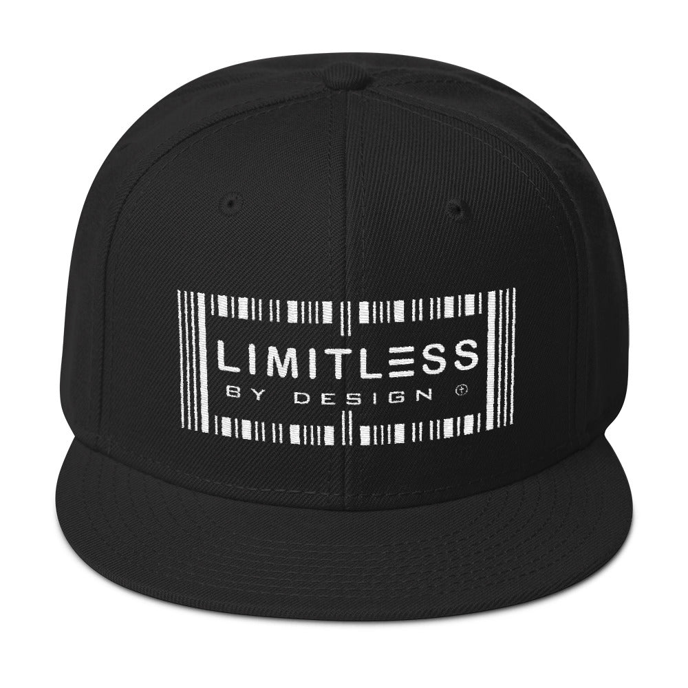 Christian Caps Black Limitless Snapback With White Lettering