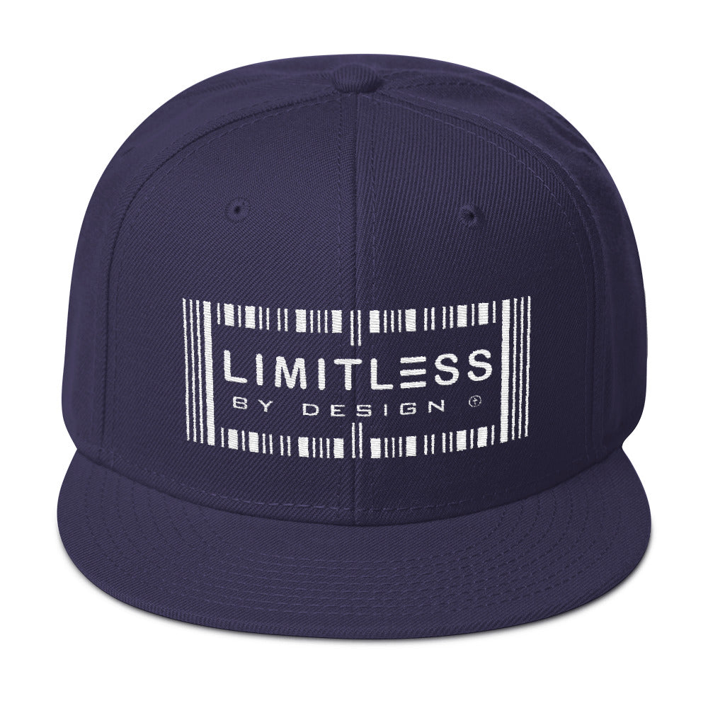 Christian Caps Blue Limitless Snapback With White Lettering