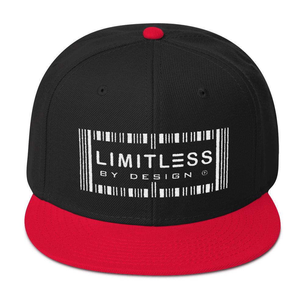 Christian Caps Black/Red Limitless Snapback With White Lettering