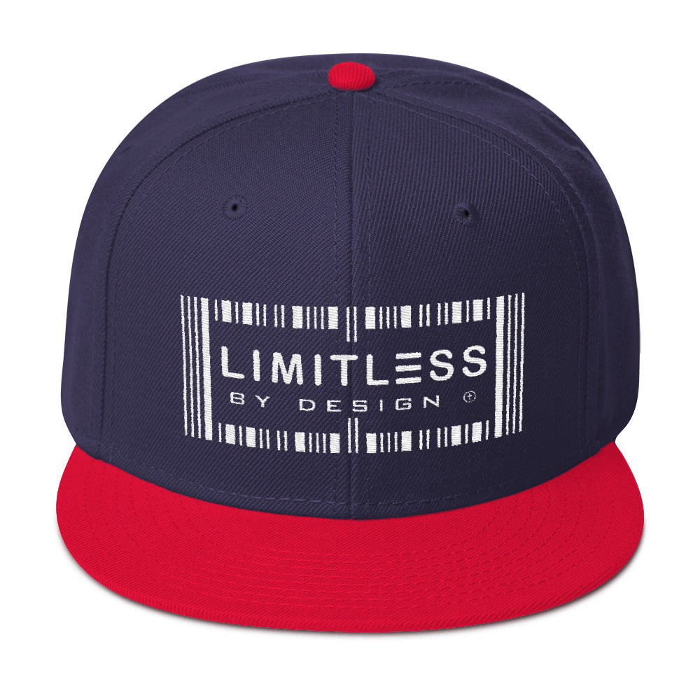 Christian Caps Blue/Red Limitless Snapback With White Lettering