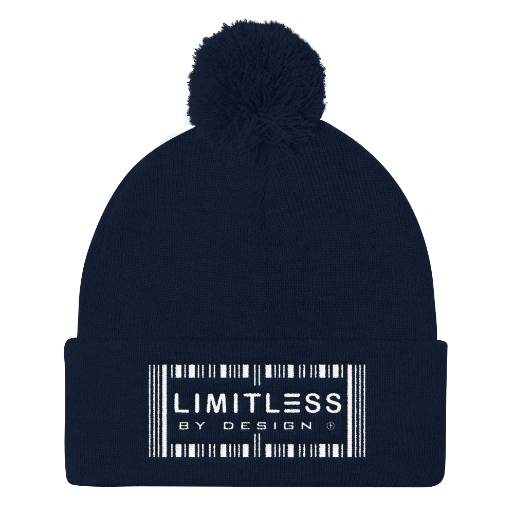 Christian Hoodies Blue Limitless By Design Pom Pom Hat