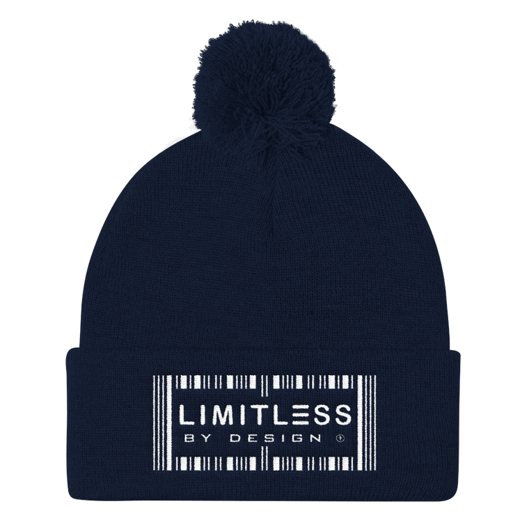 Christian Hoodies Blue Limitless By Design Pom Pom Hat