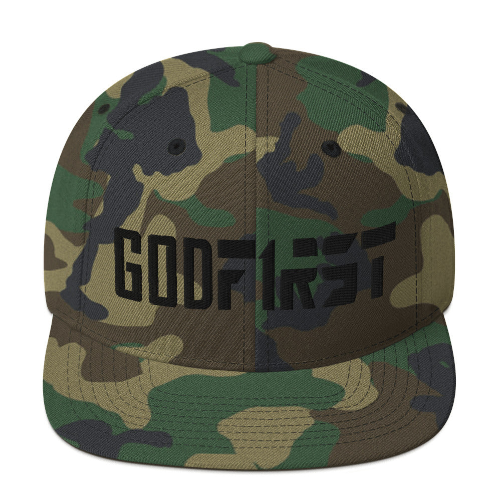 M.A.D Apparel God First Camo Edition Snapback