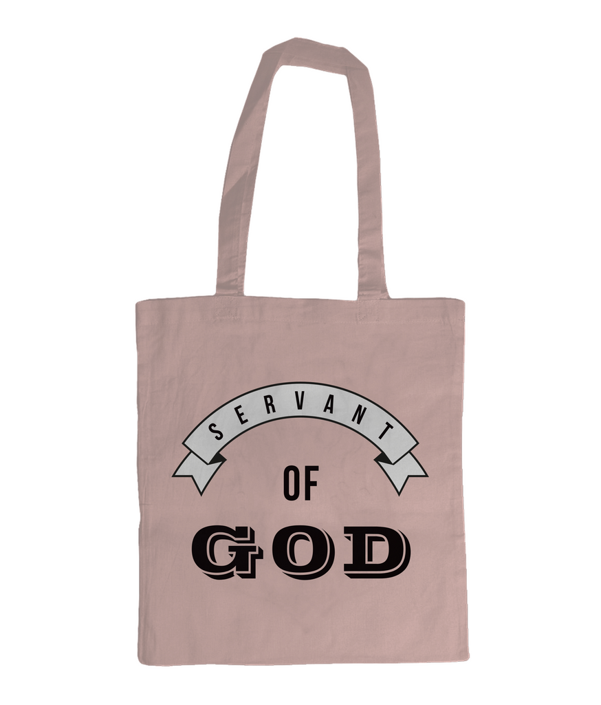 Christian Accessories Pink Servant of God Design Tote Bag