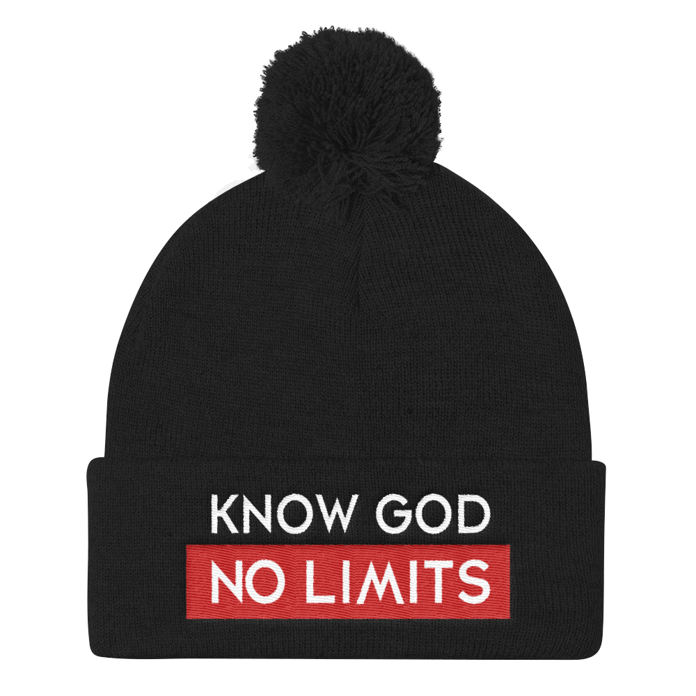 M.A.D Apparel Ltd Pom Pom Knitwear Know God Pom-Pom Christian Beanie