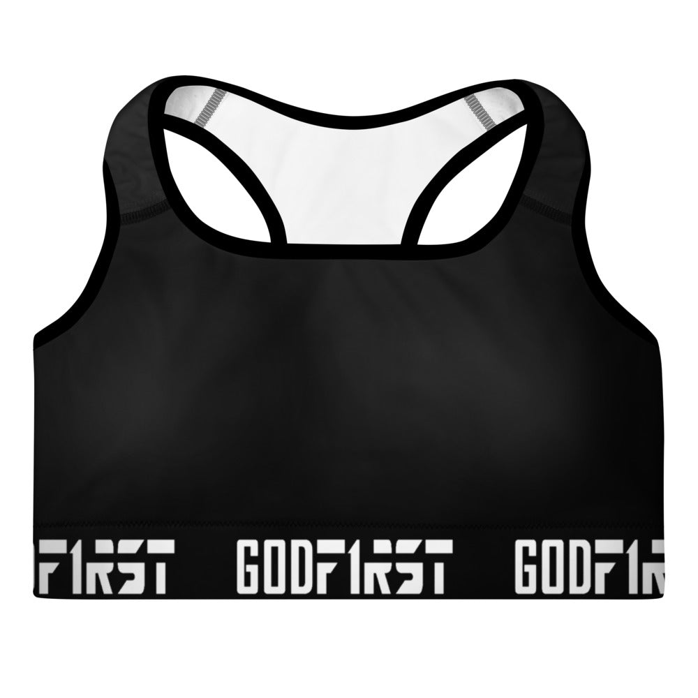 M.A.D Apparel Ltd Sports Bra God First Padded Sports Bra