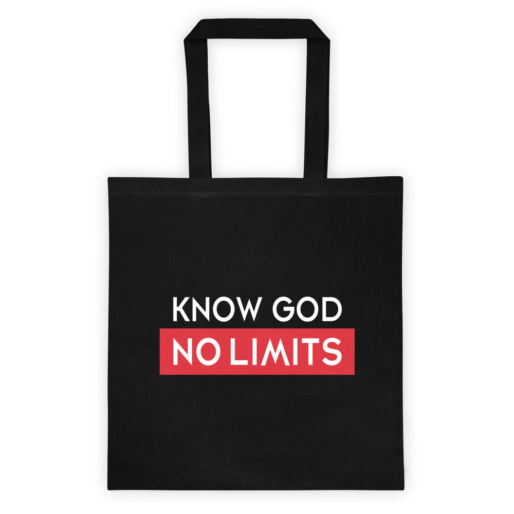 M.A.D Apparel Ltd Totes Know God No Limits Faith Tote bag