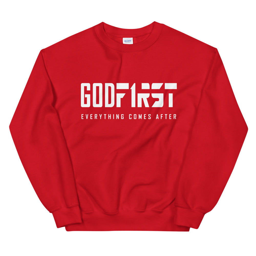 M.A.D Apparel GOD First Red Sweatshirt