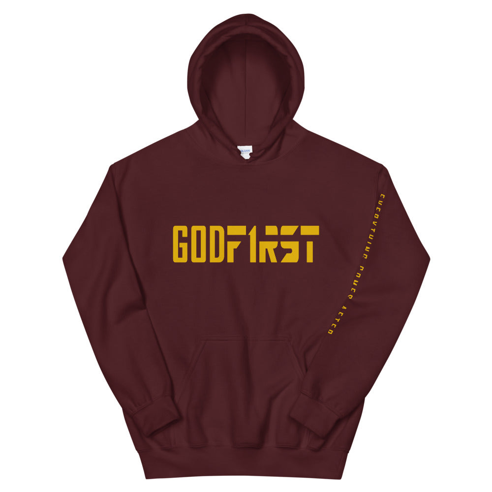 MAD Apparel God First Berry hoodie sweatshirt