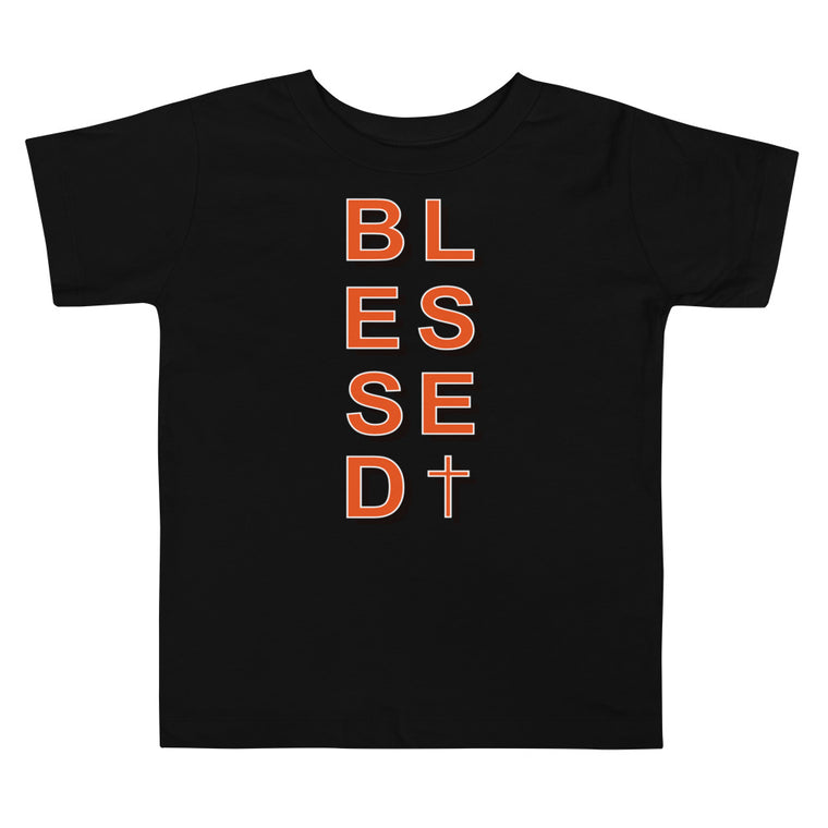 Christian Clothing Black Blessed Design T-shirt