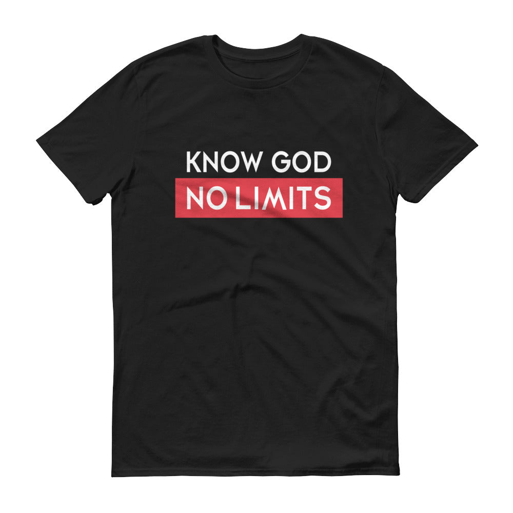 Christian Tees Black Know God Design Tee