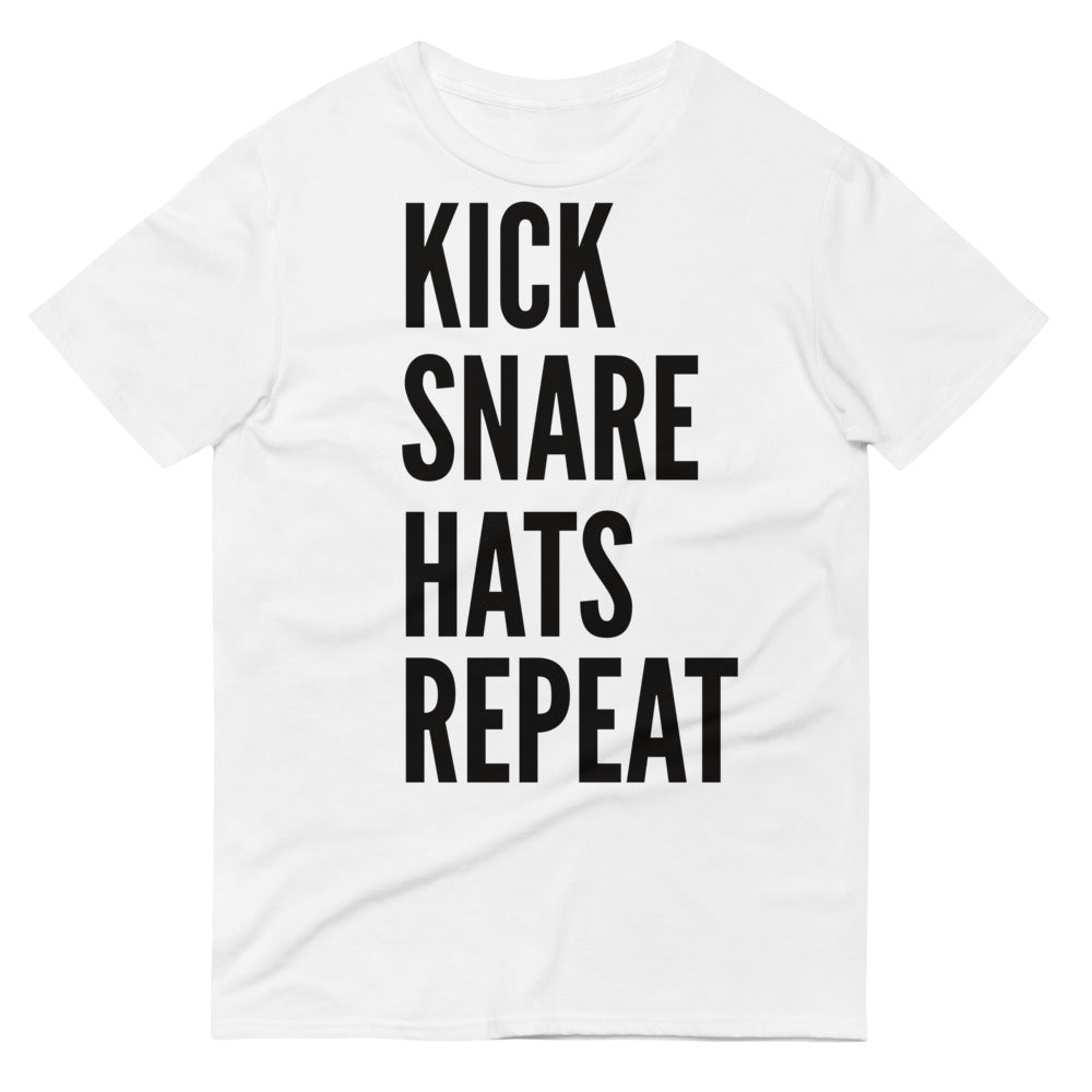 Kick Snare Hats Repeat Drummer T-Shirt